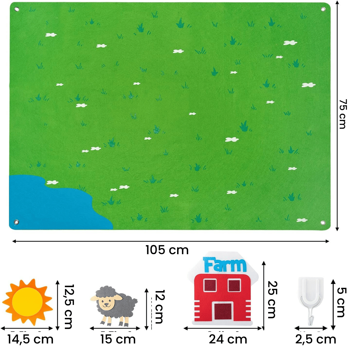 CreativeVelvet™ - Viltbord voor Kinderen