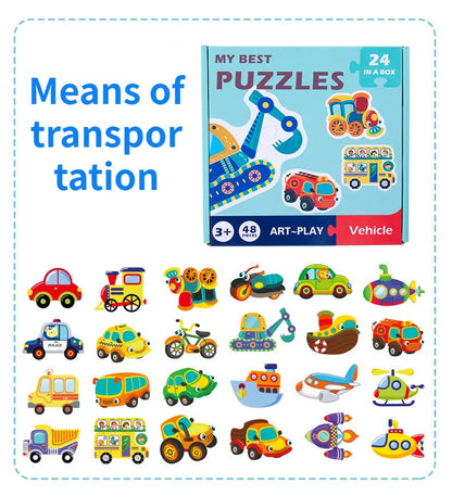 Learning Cards ™ - Jigsaw Puzzle Fun for Children