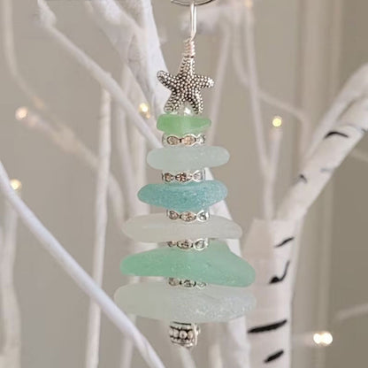 Seeglas-Weihnachtsbaumornament