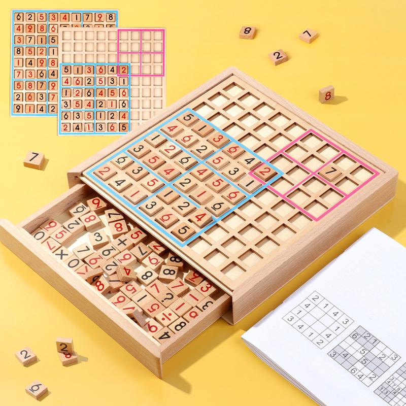 Sodera - Holz Sudoku Puzzle Bildung und nachhaltig für alle Altersgruppen