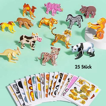 Educatieve 3D Cartoon Puzzel