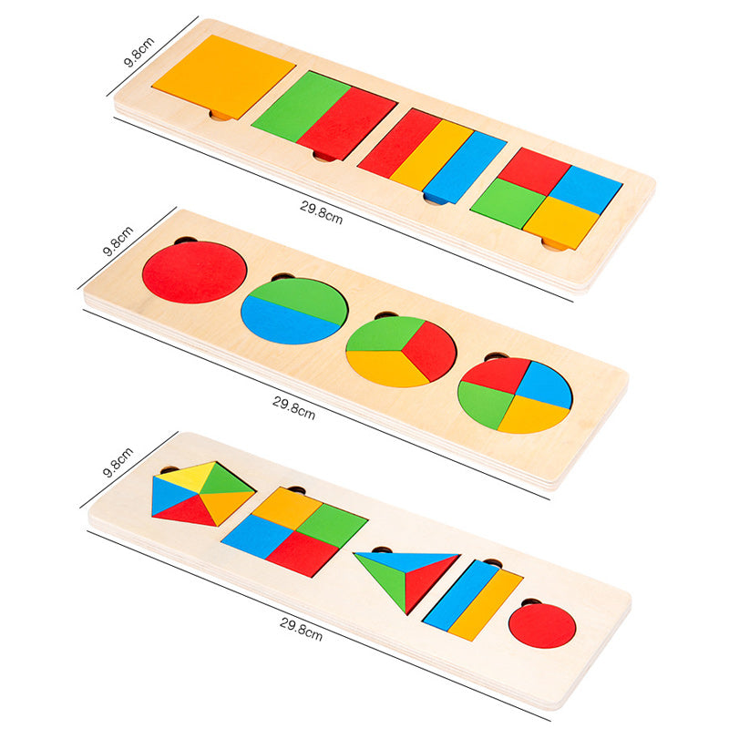 Kinder kreativ - Montessori Holzsortierspiel für Form und Farberkennung