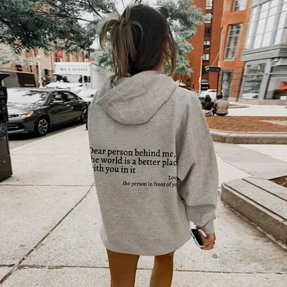 'Aime la personne derrière moi' Pull