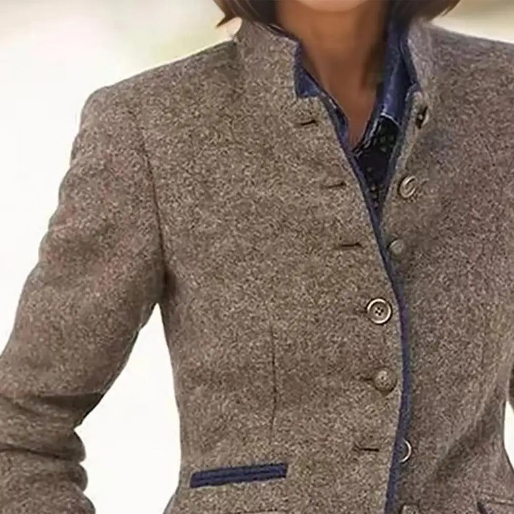 Nilja - Casual Long Sleeve Blazer with Buttons