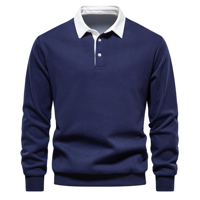 Eugen – Klassisches Winter-Polo-Design Sweatshirt