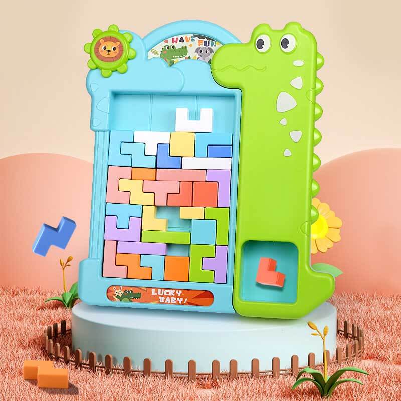 Toy Dino - Interaktives Dinosaurier -Block -Puzzle für Kinder