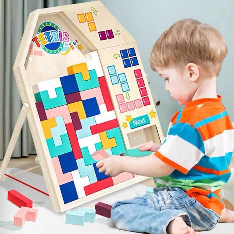 Toy Dino - Interaktives Dinosaurier -Block -Puzzle für Kinder