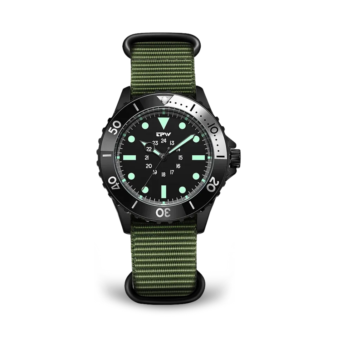 Waterdichte Tactische Veldhorloge in Duikerstijl