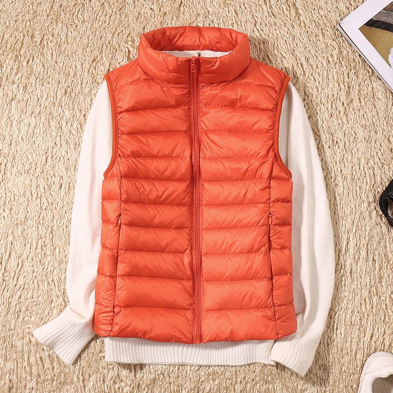 Margarethe – Waterproof Cardigan with White Duck Feathers