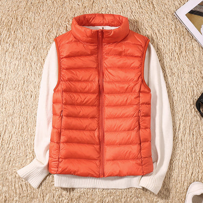 Margarethe – Waterproof Cardigan with White Duck Feathers