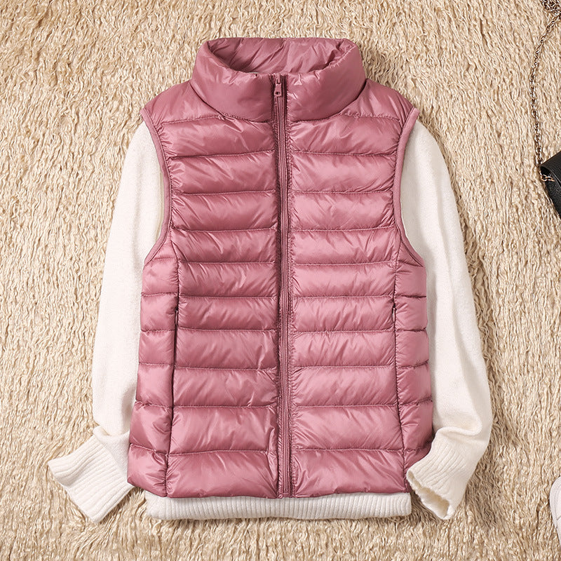 Margarethe – Waterproof Cardigan with White Duck Feathers