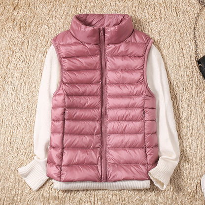 Margarethe – Waterproof Cardigan with White Duck Feathers
