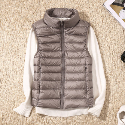 Margarethe – Waterproof Cardigan with White Duck Feathers