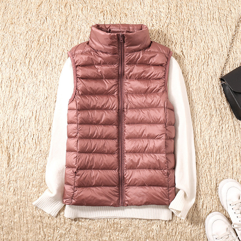 Margarethe – Waterproof Cardigan with White Duck Feathers