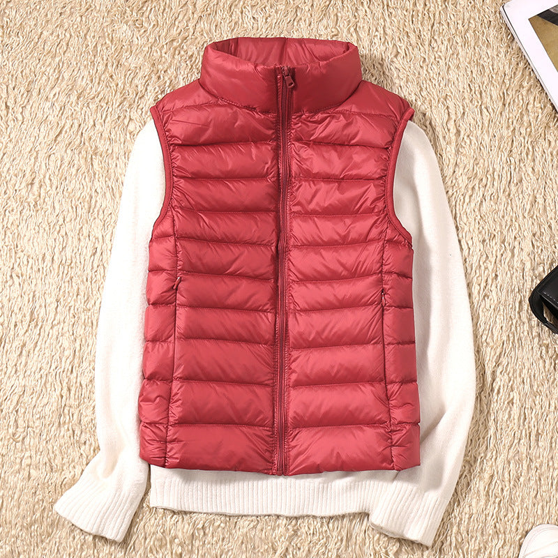 Margarethe – Waterproof Cardigan with White Duck Feathers