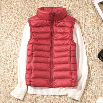 Margarethe – Waterproof Cardigan with White Duck Feathers