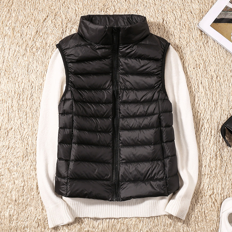 Margarethe – Waterproof Cardigan with White Duck Feathers