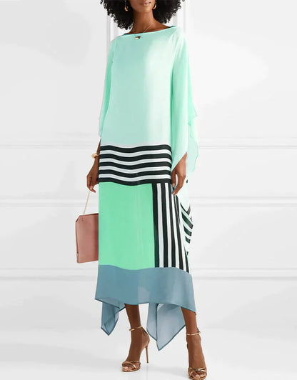 Anika™ - Pink Kaftan with Candy Stripes