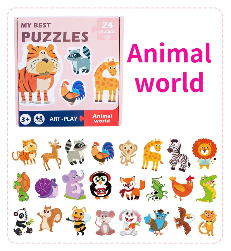 Learning Cards ™ - Jigsaw Puzzle Fun for Children