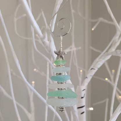 Seeglas-Weihnachtsbaumornament