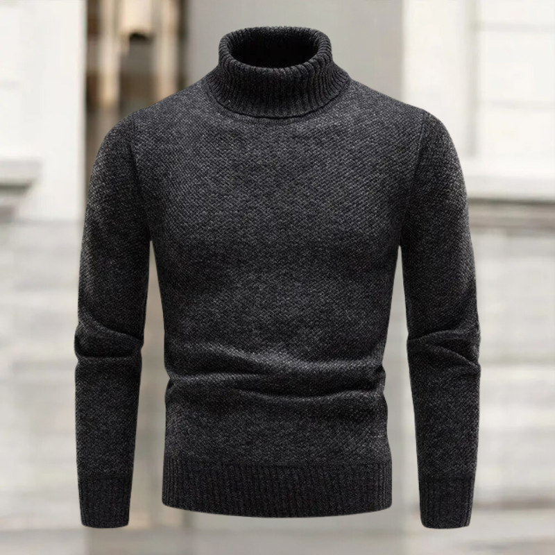 Laurin - Luksuriøs Rullekrave Sweater Fremstillet af Strik