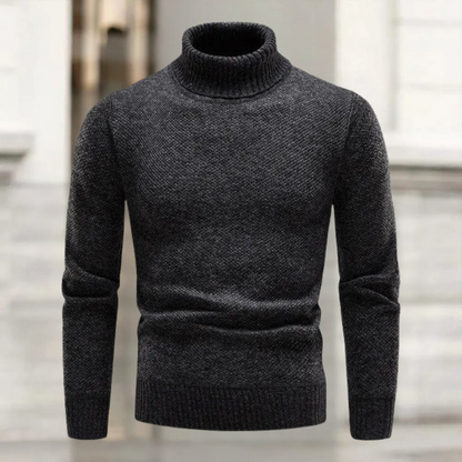 Laurin - Luksuriøs Rullekrave Sweater Fremstillet af Strik