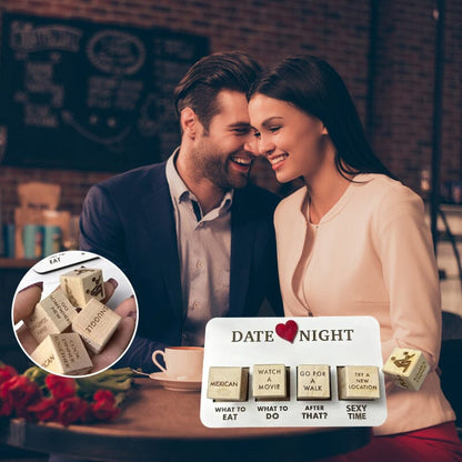 Luxe Cadeau - Houten Date Night Dobbelstenen Set Romantisch en Spannend