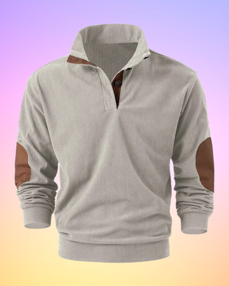 Schorsch - Solid Half-Open Long Sleeve Shirt