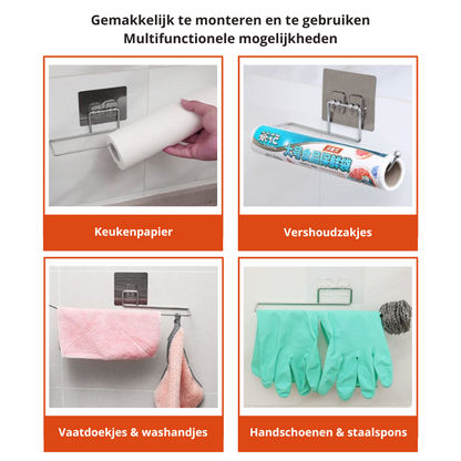 Keukenrol Hanger (2 st.) | Houd je keukenpapier bij de hand & jouw keuken georganiseerd!