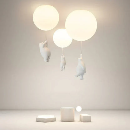 Kinder Plafondlamp met Beer en Ballon - CloudBear