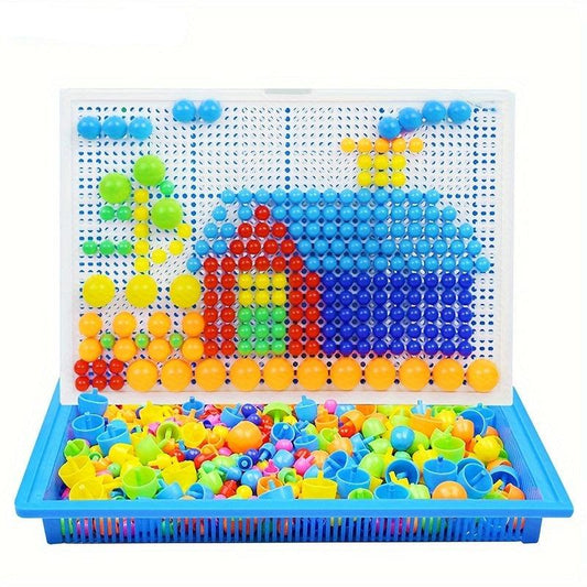 MontessoriBlocks - Kinder Bouwblok Puzzelset met 296 Delen