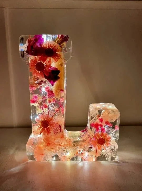 PetalLume - Handgemaakte Bloemhars Nachtlamp