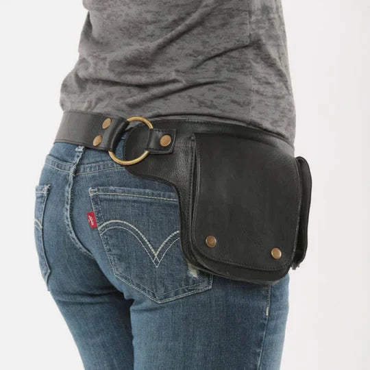Borsa da cintura in pelle
