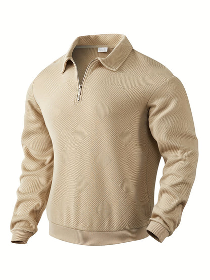 Baldrick – Geometric Design Vintage Zip-Up Sweater