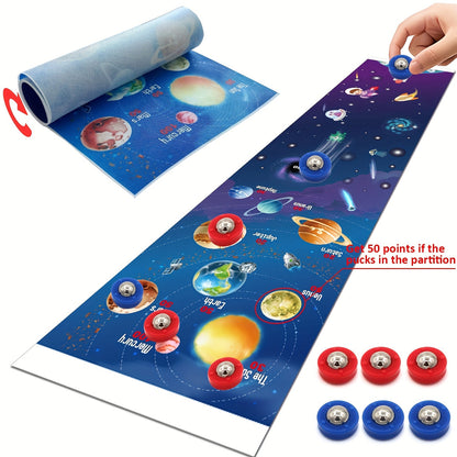 SpaceExplorer - Mini Shuffleboard -Spiel für Kinder im Alter von 6 bis 8 Jahren