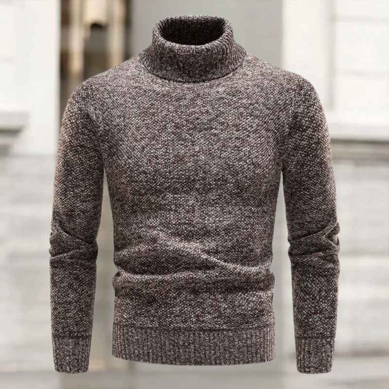 Laurin - Luksuriøs Rullekrave Sweater Fremstillet af Strik