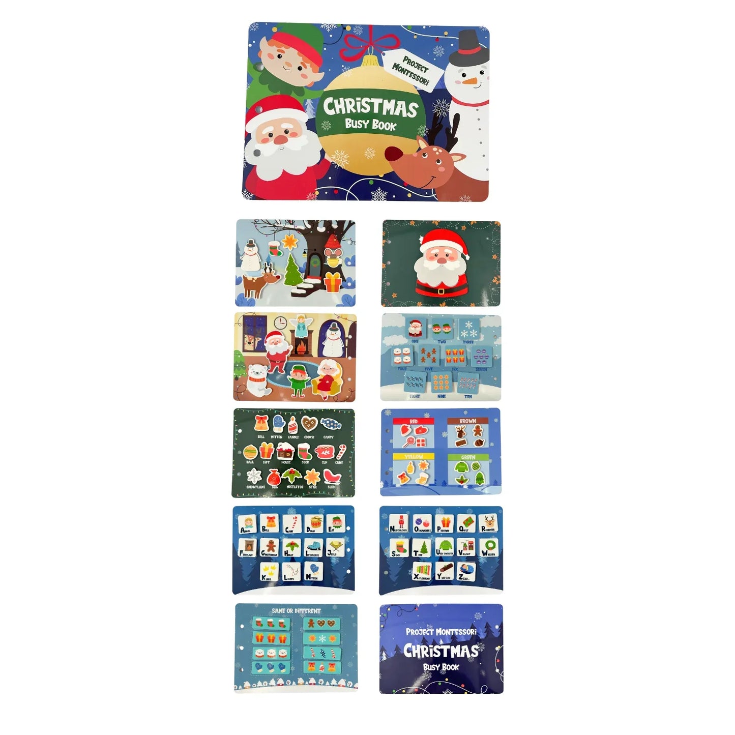 Projekt Montessori Weihnachts Beschäftigungsbuch