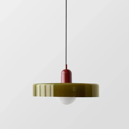 Bauhaus Pendant Light Made of Coloured Glass