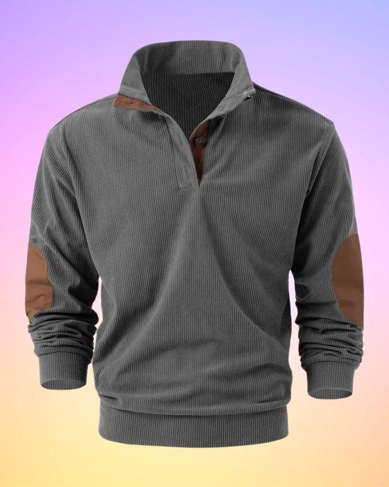 Schorsch - Solid Half-Open Long Sleeve Shirt