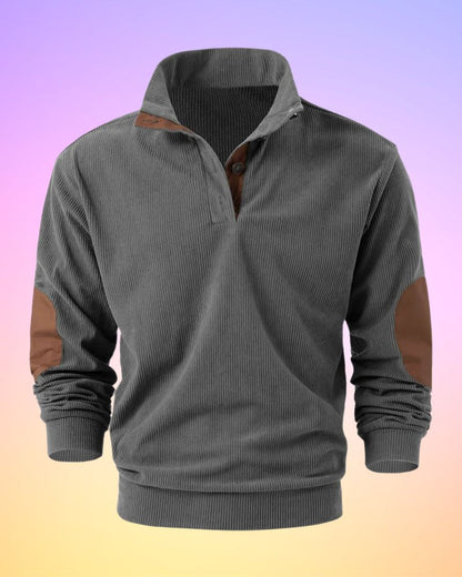 Schorsch - Solid Half-Open Long Sleeve Shirt