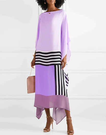 Anika™ - Pink Kaftan with Candy Stripes