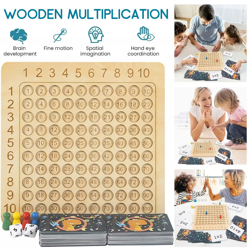 Mathsguru - Montessori Holzmultiplikationsbrettspiel