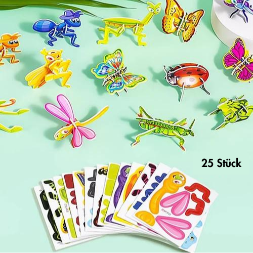 Educatieve 3D Cartoon Puzzel