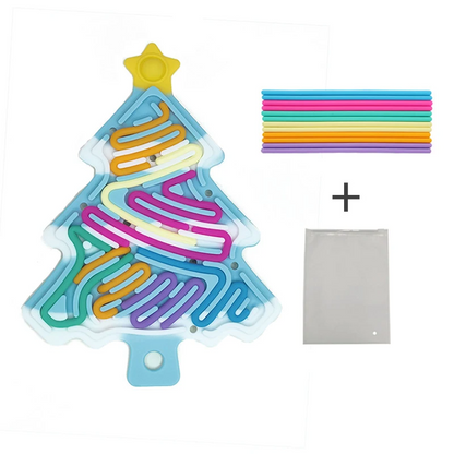 Xmas Tree Fidget Toy™ - Compact, Christmassy & Fun - Silicone Fidget Christmas Tree