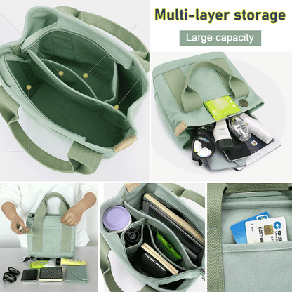 Sac à main grande capacité avec plusieurs compartiments
