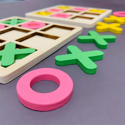 PlayWood - Houten Tic-Tac-Toe Spel voor Gezinsinteractie