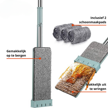 EasyMop | Bespaar tijd en moeite met de handige squeeze reinigingsfunctie