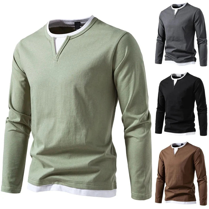 Brannock – Langarm V-Ausschnitt Shirt