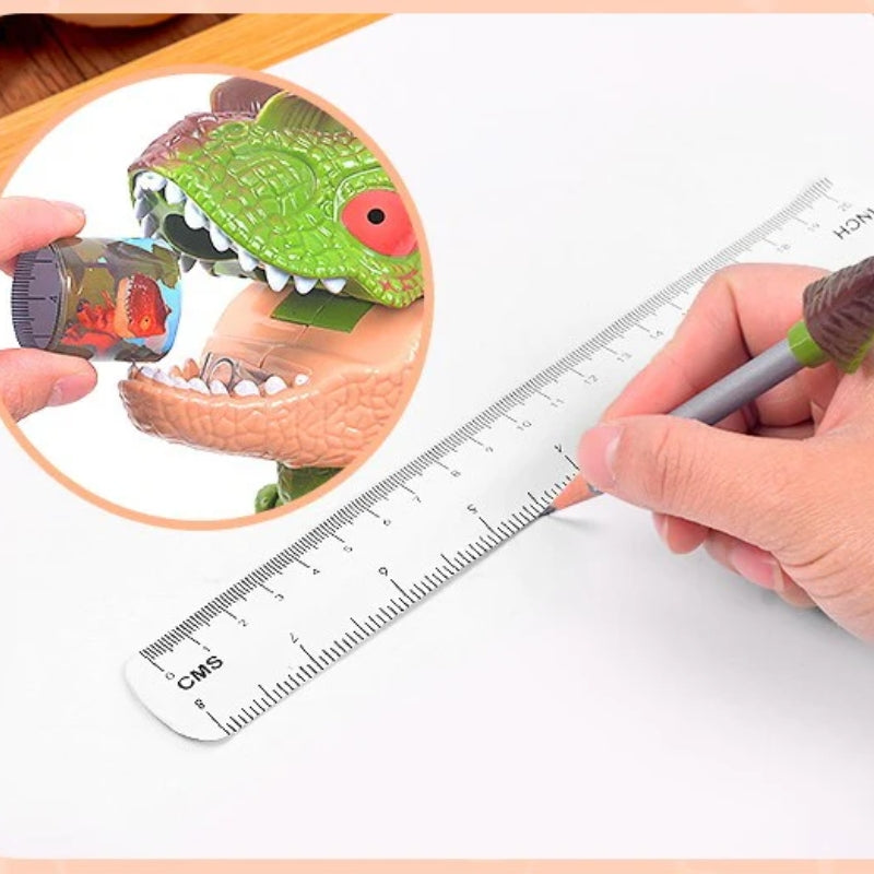 DinoCreaties™ – Innovatives 5-in-1-Briefpapier mit Dinosauriermotiv!