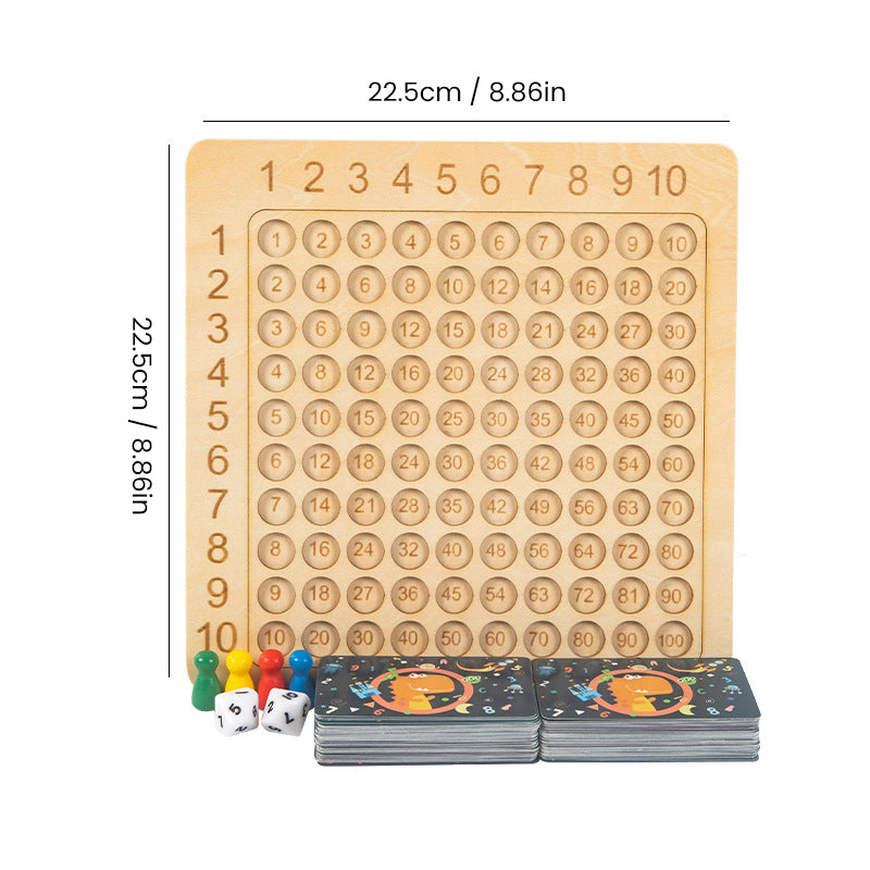 Mathsguru - Montessori Holzmultiplikationsbrettspiel